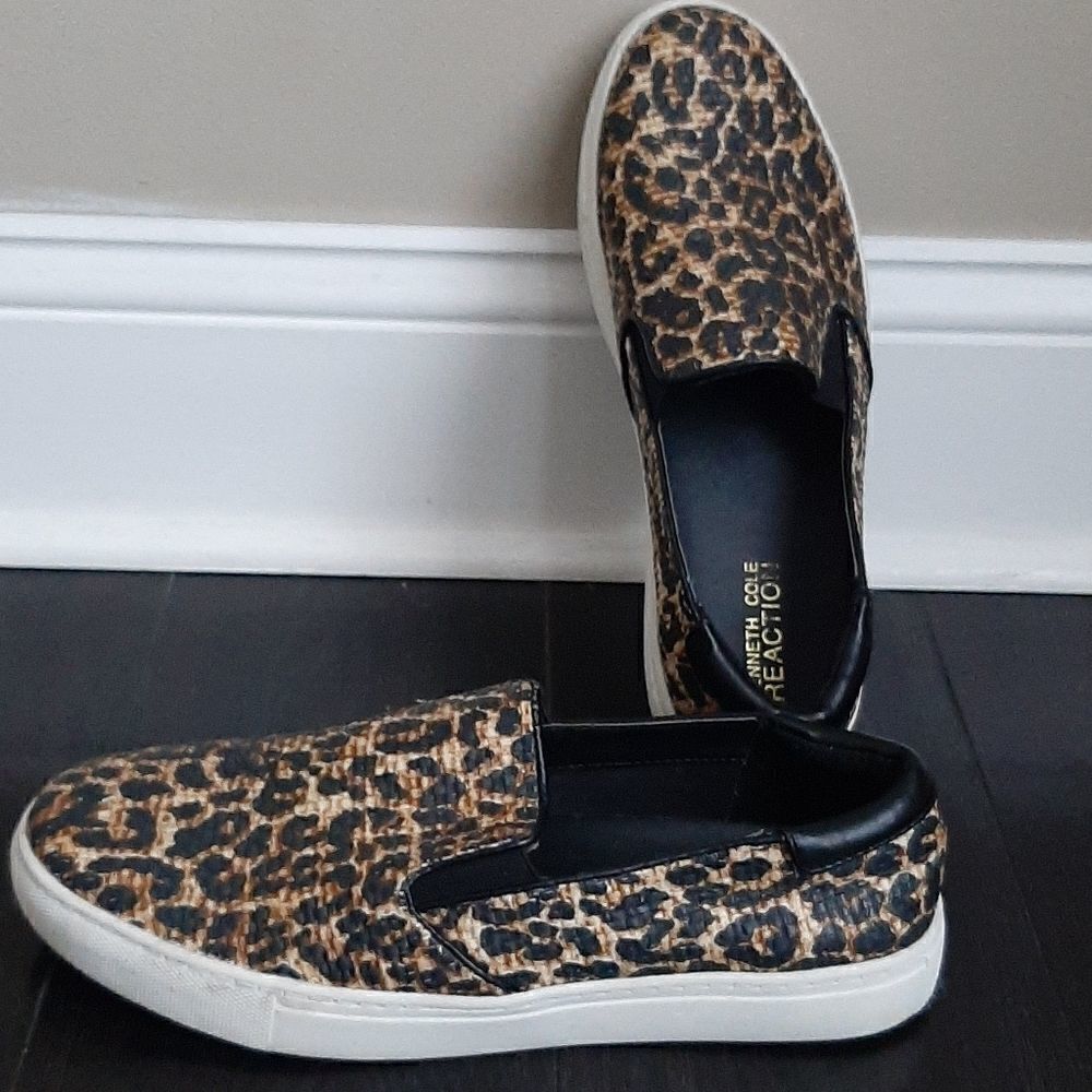 Kenneth Cole animal print sneakers